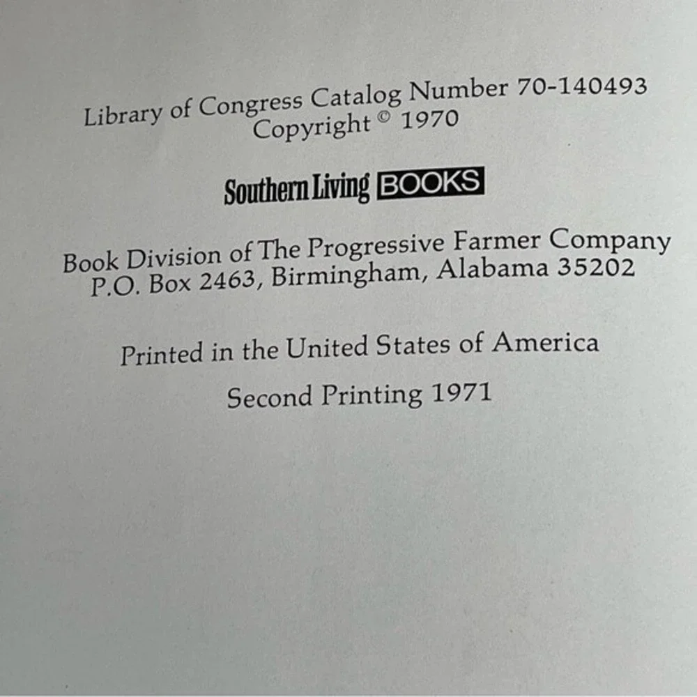 Southern Living Our Best Recipes Cookbook 1971 By Lena E Sturges 70s Vintage
